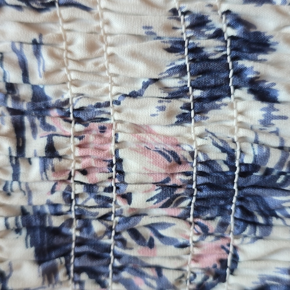 Abercrombie & Fitch, Smocked Midi Dress, Island Motif, EUC, Women's SP - Picture 5 of 12